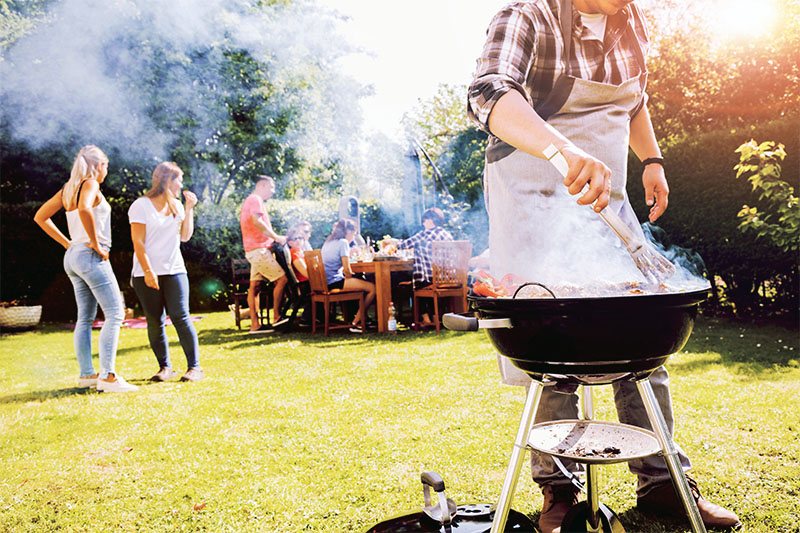 BBQ in yard